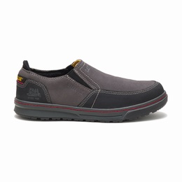 Caterpillar Valor Steel Toe Work Férfi Slip On Sötét Szürke, HU-T005